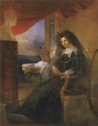 Portret van keizerin Elizabeth Alexeievna
